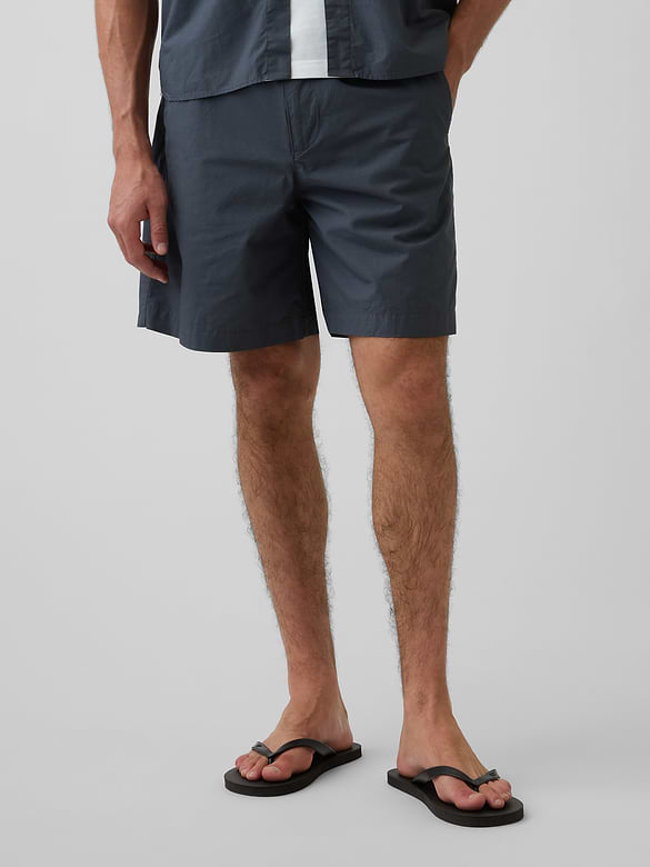 7" Poplin Relaxed Shorts
