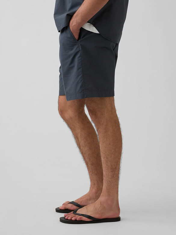 7" Poplin Relaxed Shorts
