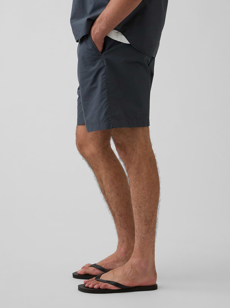 Image number 3 showing, 7" Poplin Relaxed Shorts