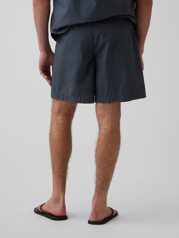 Image number 4 showing, 7" Poplin Relaxed Shorts