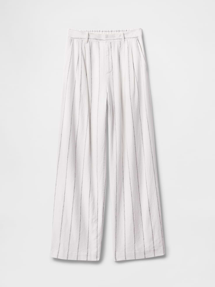Image number 7 showing, 365 High Rise Linen-Blend Trousers
