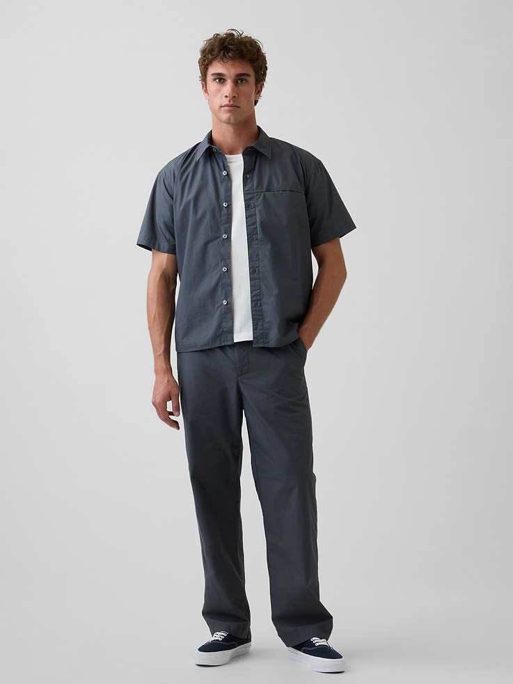 Image number 1 showing, Poplin '90s Loose Pants