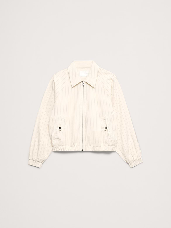 Blouson d’aviateur en popeline de coton