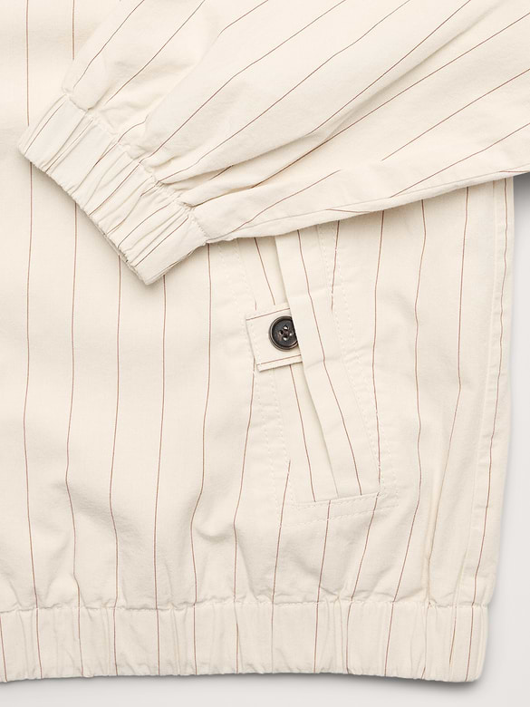 Blouson d’aviateur en popeline de coton