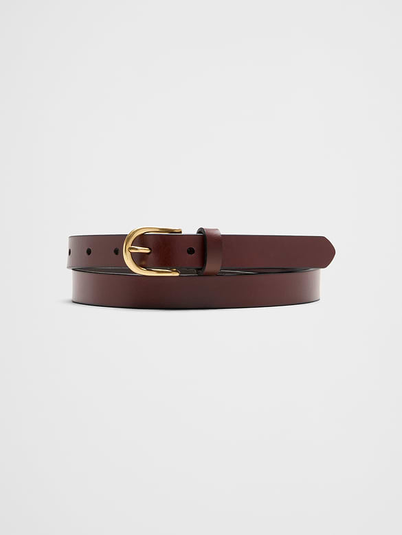 Skinny Leather Trouser Belt