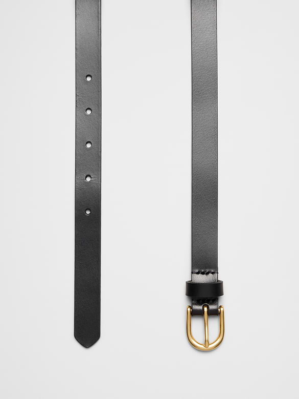 Skinny Leather Trouser Belt