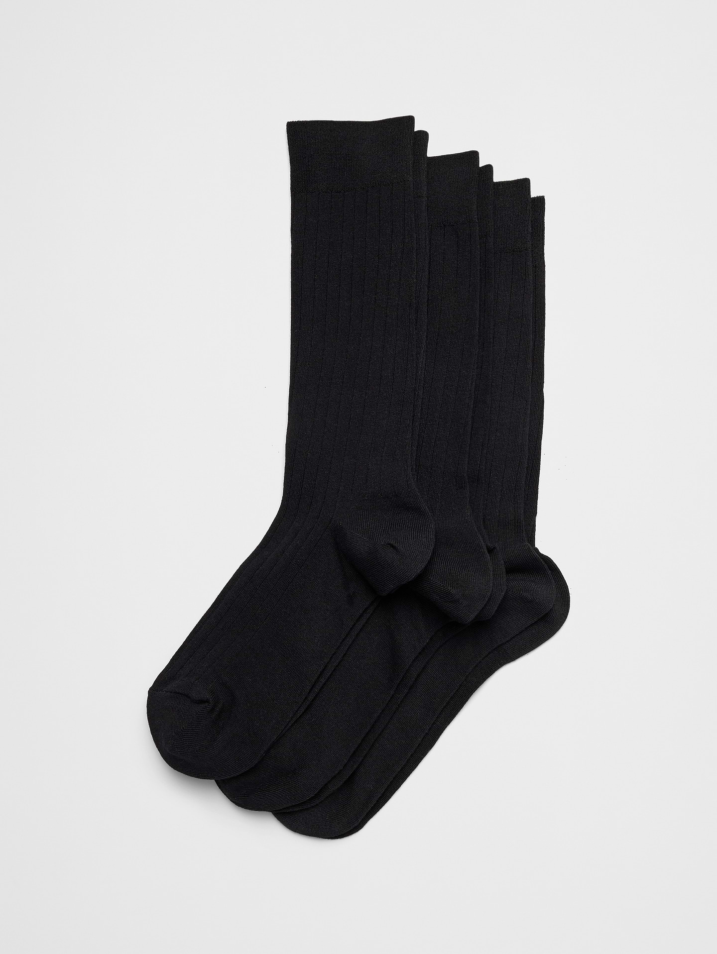 Image number 1 showing, Ribbed Dress Socks (3 pack)