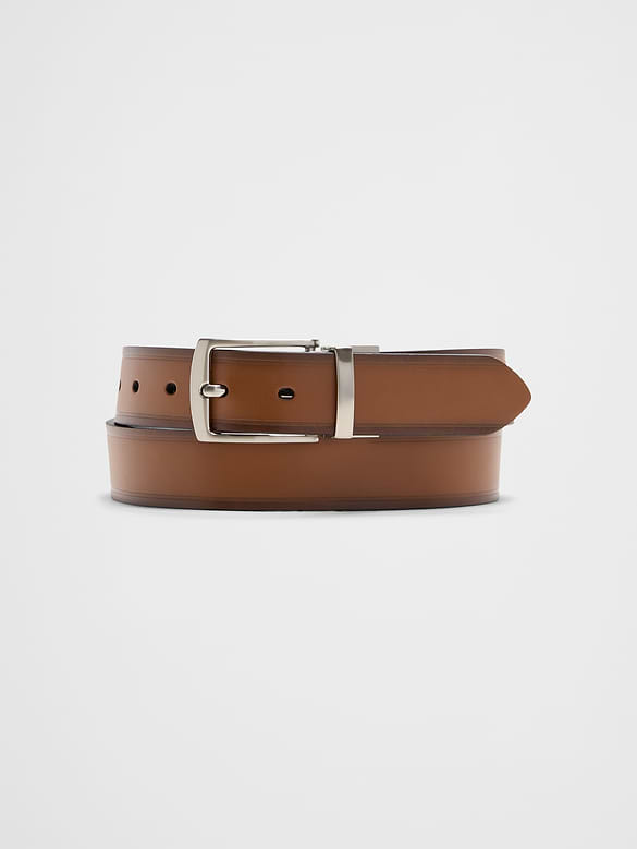 Reversible Leather Dress Belt