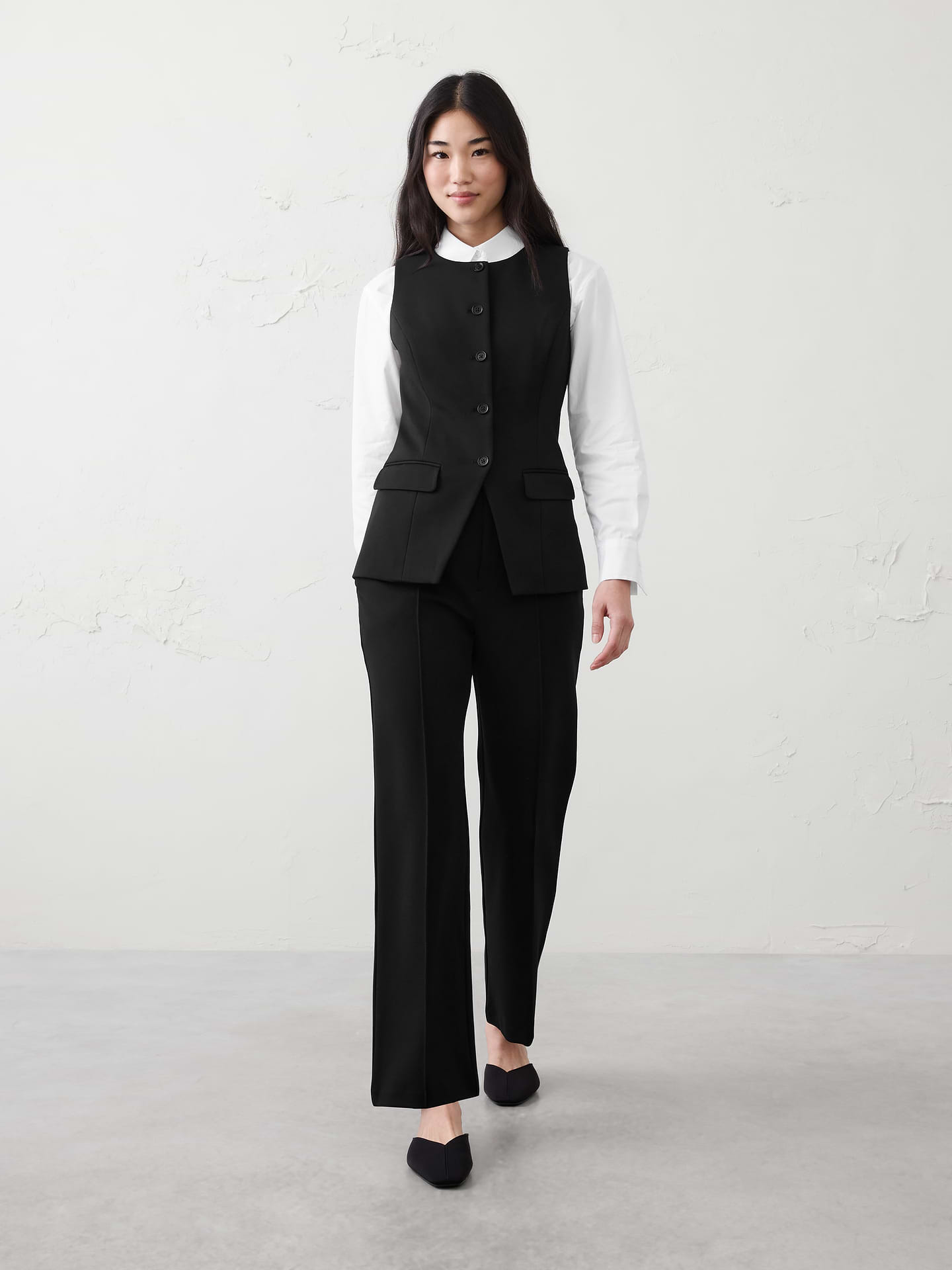 Image number 1 showing, Long Ponte Cutaway Vest