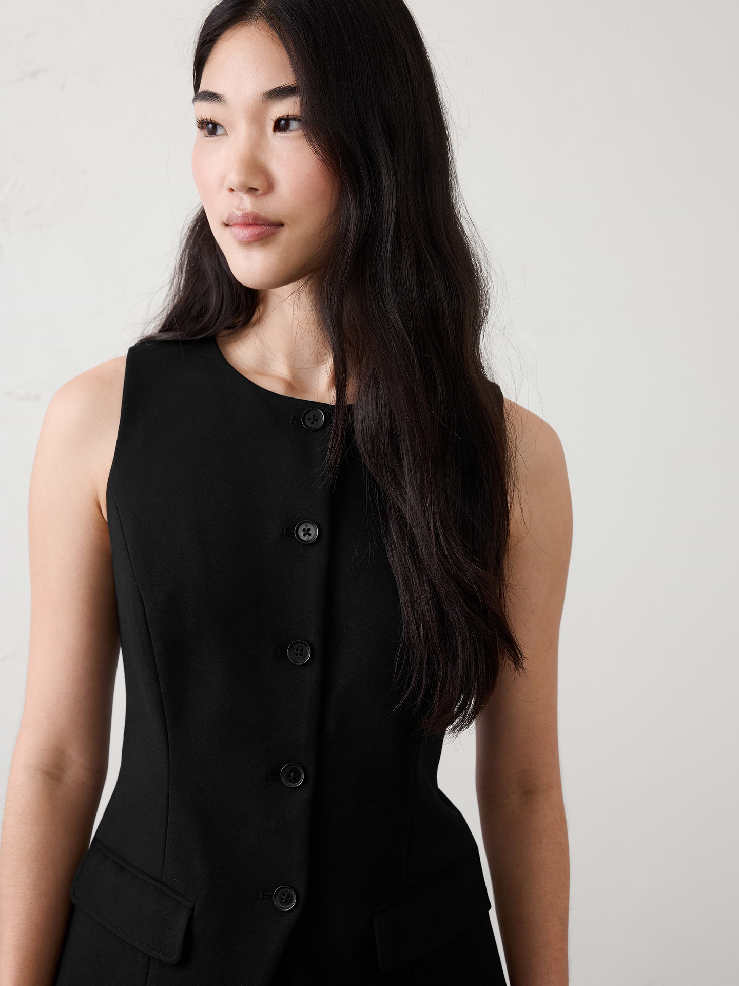 Image number 3 showing, Long Ponte Cutaway Vest
