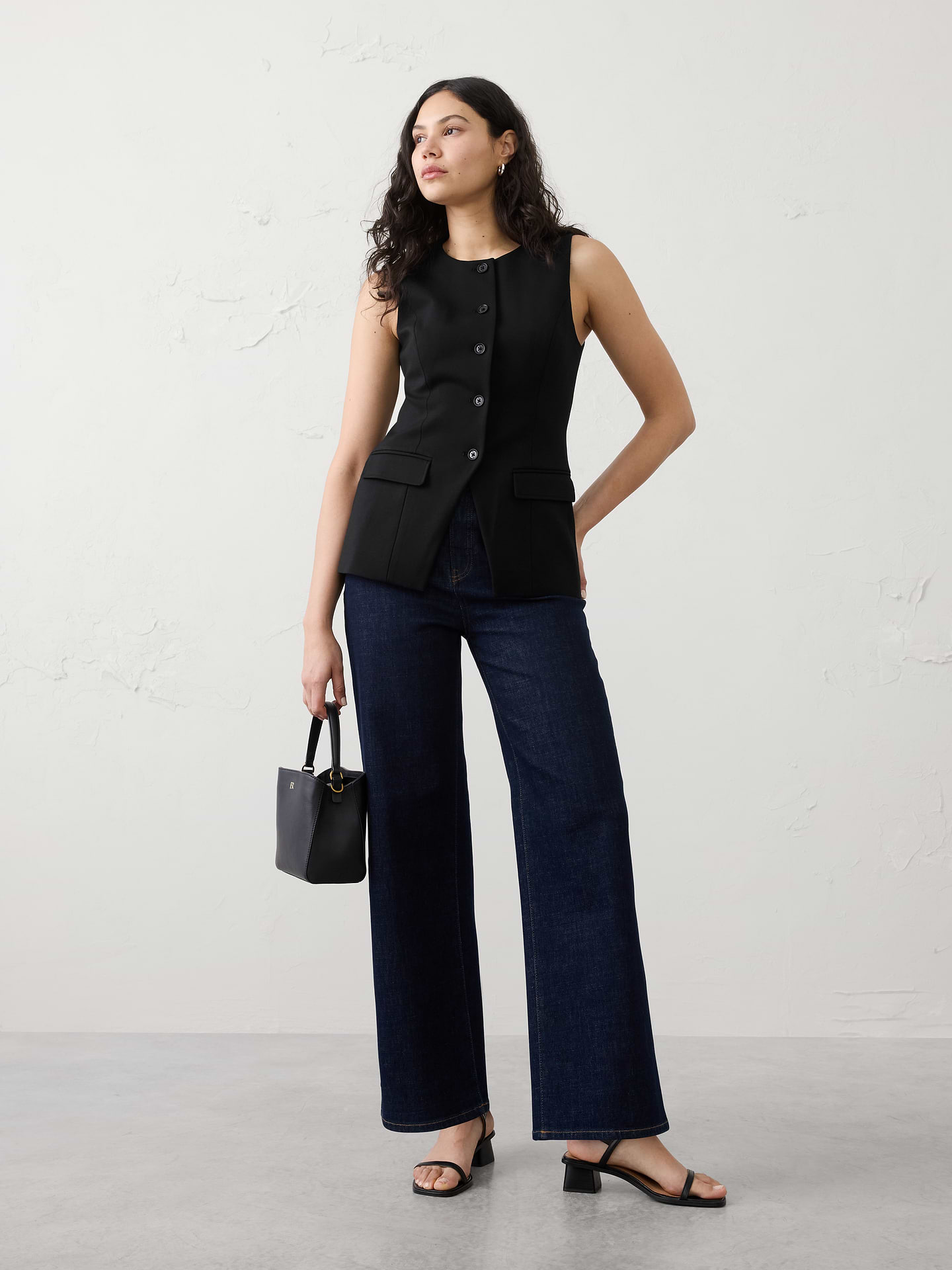 Image number 5 showing, Long Ponte Cutaway Vest