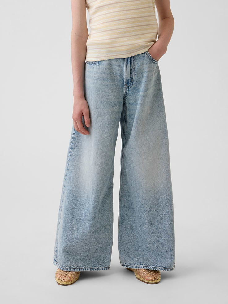 Image number 3 showing, Kids Low Rise Baggy Jeans