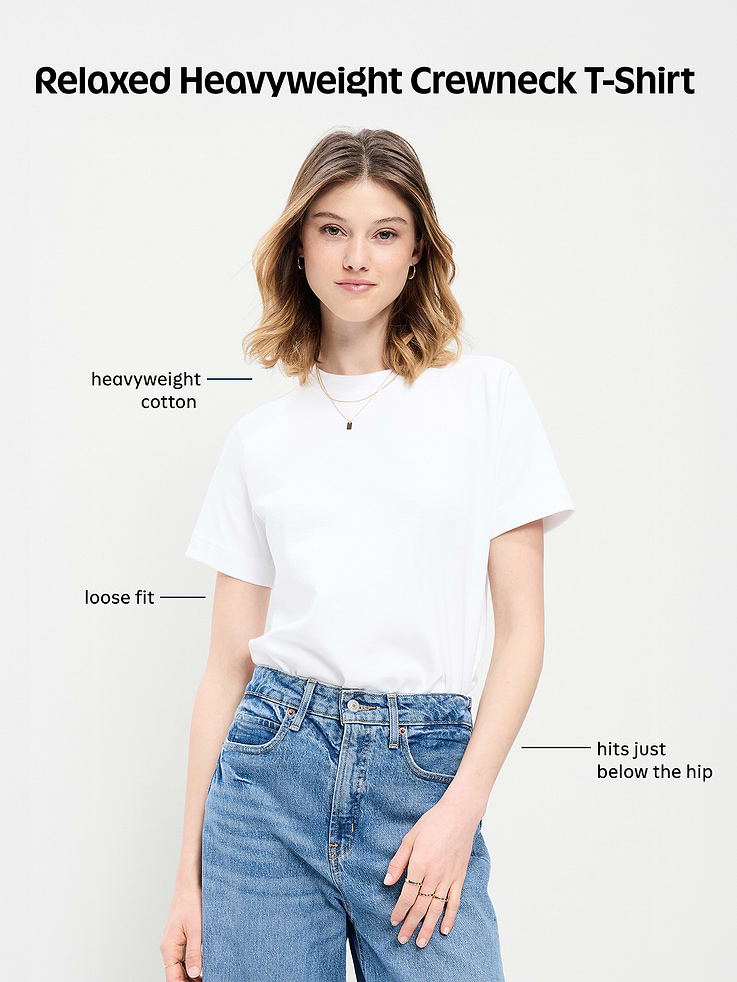 Image number 4 showing, Relaxed Heavyweight Crew-Neck T-Shirt