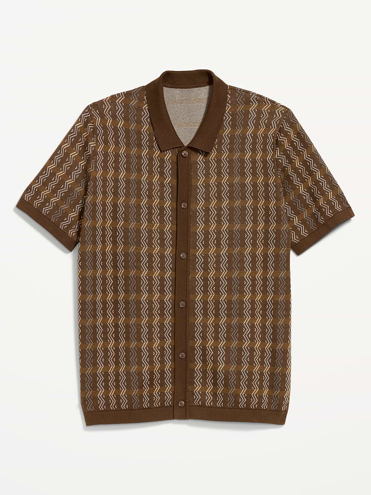 Image number 4 showing, Short-Sleeve Sweater Shirt