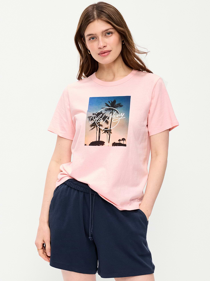 Image number 1 showing, EveryWear Crew-Neck Logo-Graphic T-Shirt