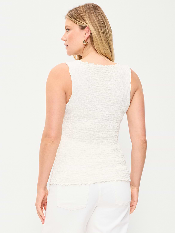 Maternity Texured High-Neck Tank Top