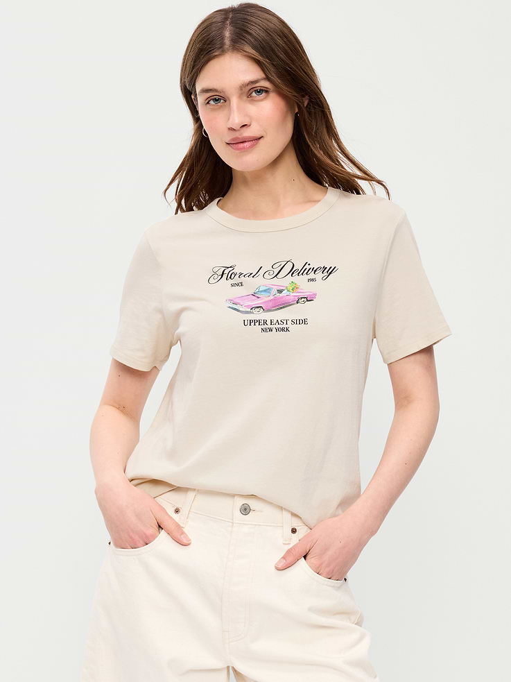 Image number 1 showing, EveryWear Crew-Neck Graphic T-Shirt
