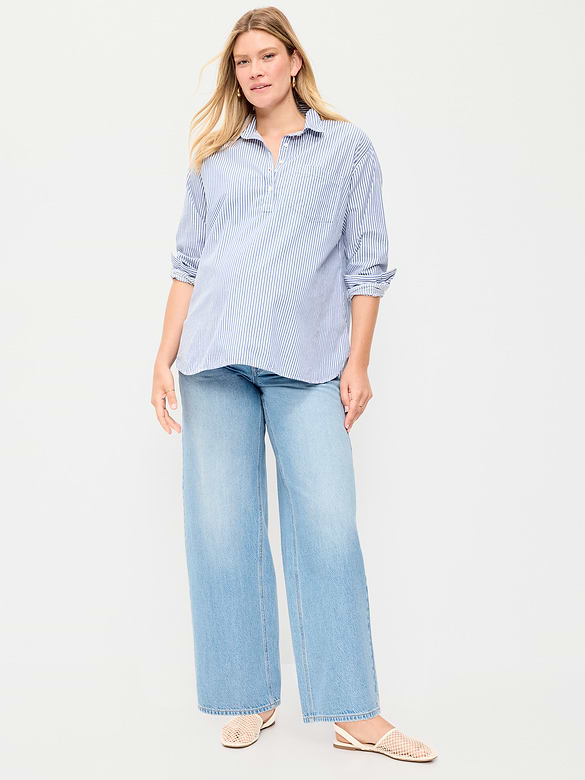 Maternity Full-Panel Wow Baggy Jeans