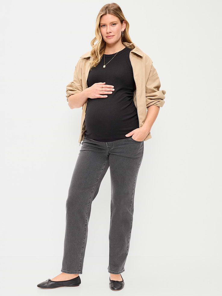 Image 1 of 5, seamless full panel, faux fly, front scoop pockets, back patch pockets, Product #899958