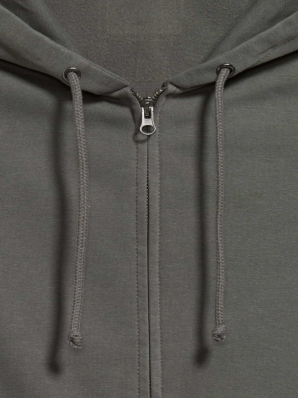 Oversized Heavyweight Full-Zip Rotation Hoodie
