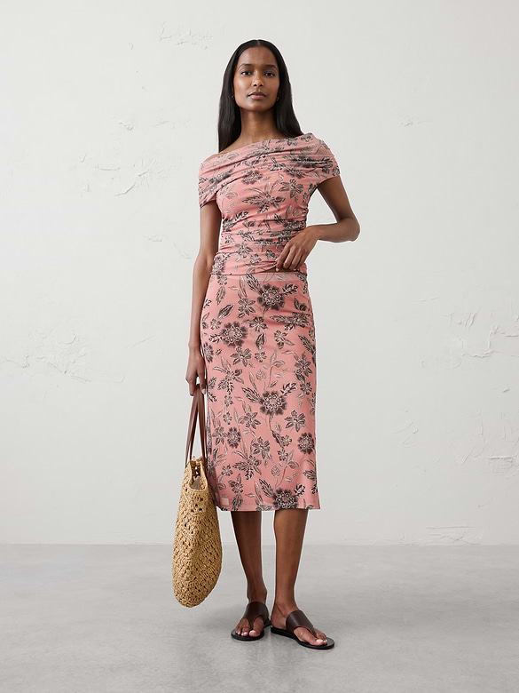Mesh Midi Skirt