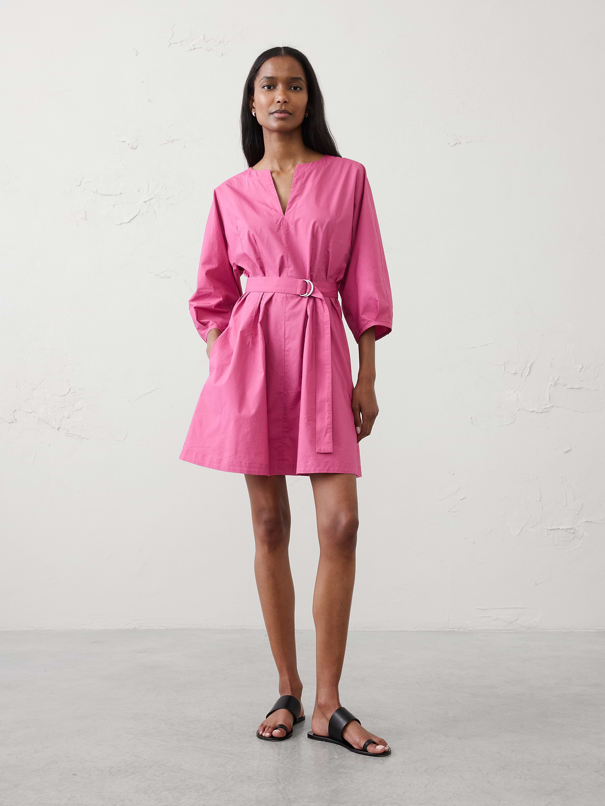 knee length split dress Split-Crewneck Above-Knee hot dresses for clubbing