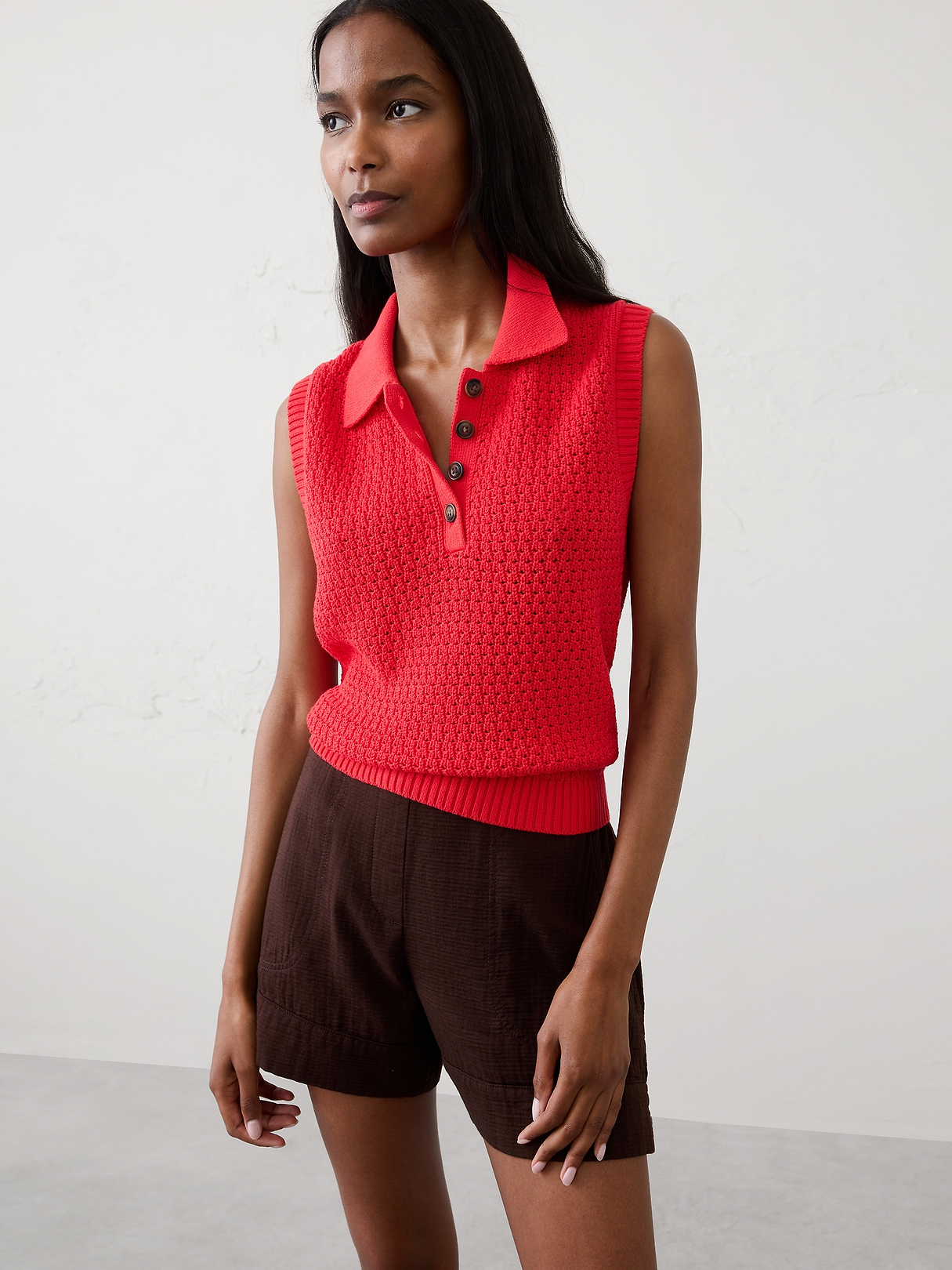 HUMAN MADE GAUZE SHORTS セットアップ Anyday High-Rise Gauze Short | Banana Republic Factory