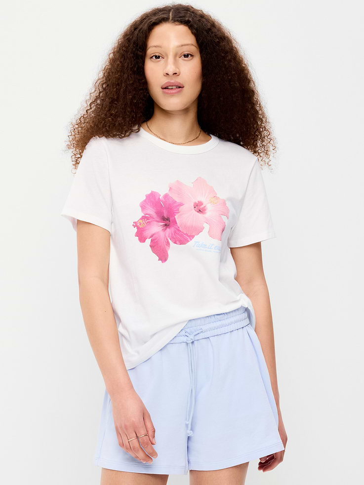 Image number 1 showing, EveryWear Crew-Neck Graphic T-Shirt