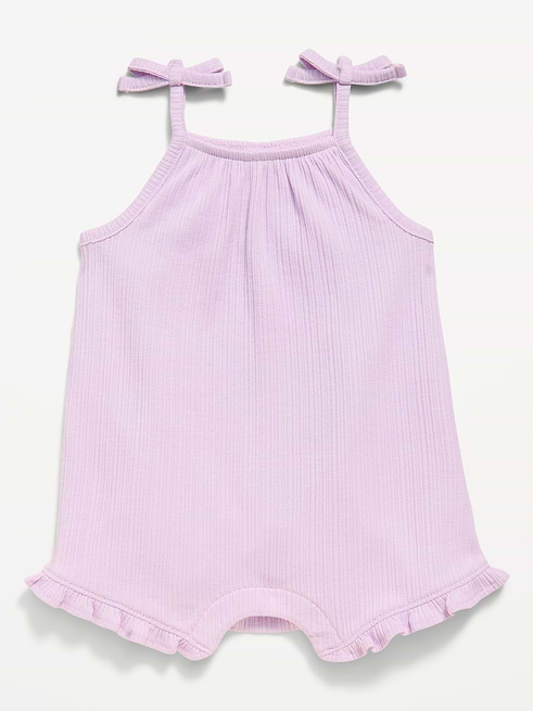 Sleeveless Sleeveless Tie-Strap One-Piece Romper for Baby on clearance at Old Navy — 53% off