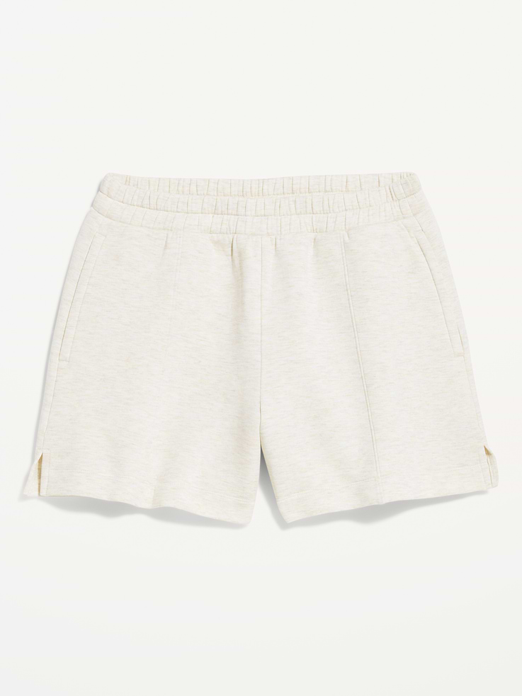 Image number 8 showing, High-Waisted Bounce Fleece Shorts -- 5-inch inseam