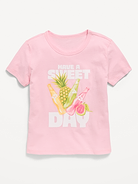 Image number 1 showing, Short-Sleeve Graphic T-Shirt for Girls