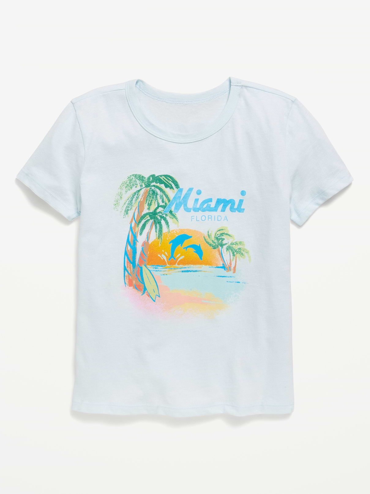 Image number 1 showing, Short-Sleeve Graphic T-Shirt for Girls
