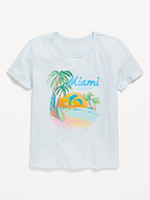 Image number 1 showing, Short-Sleeve Graphic T-Shirt for Girls