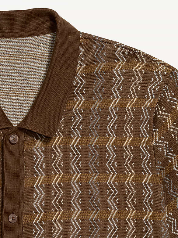 Short-Sleeve Sweater Shirt