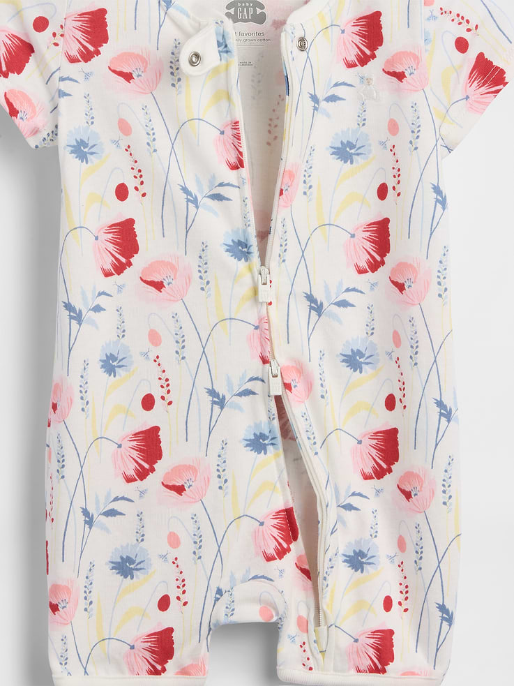 Image number 3 showing, Baby First Favorites Organic Cotton Shorty One-Piece