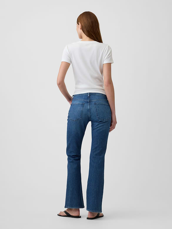 Mid Rise Boot Jeans