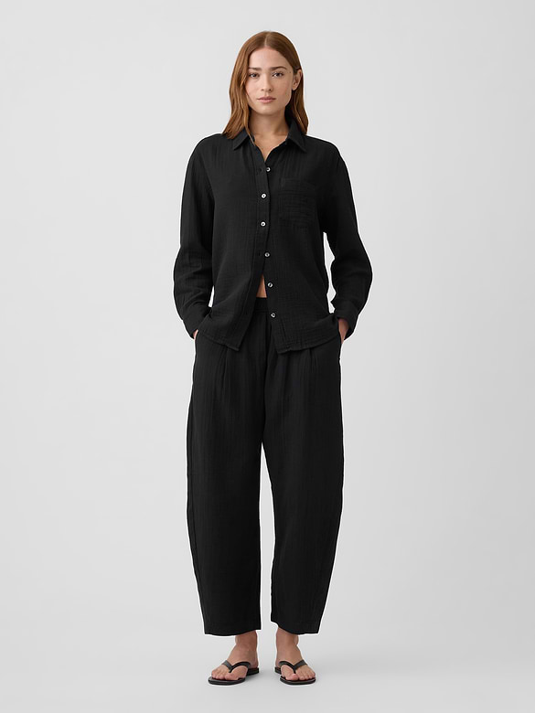 Oversized Shirt in Gauze