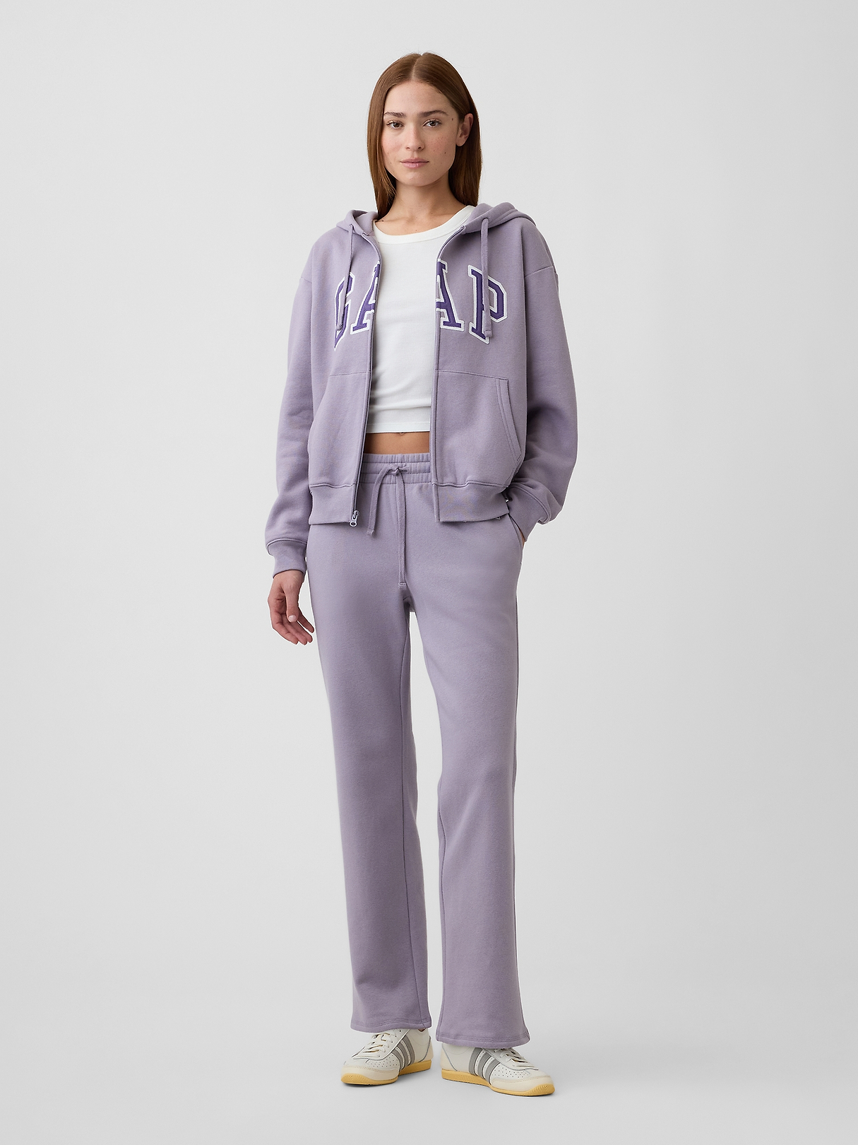 Relaxed Gap Logo Zip Hoodie | Gap Factory