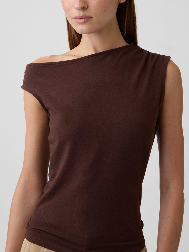 Stretch Jersey Off-Shoulder Top | Gap Factory