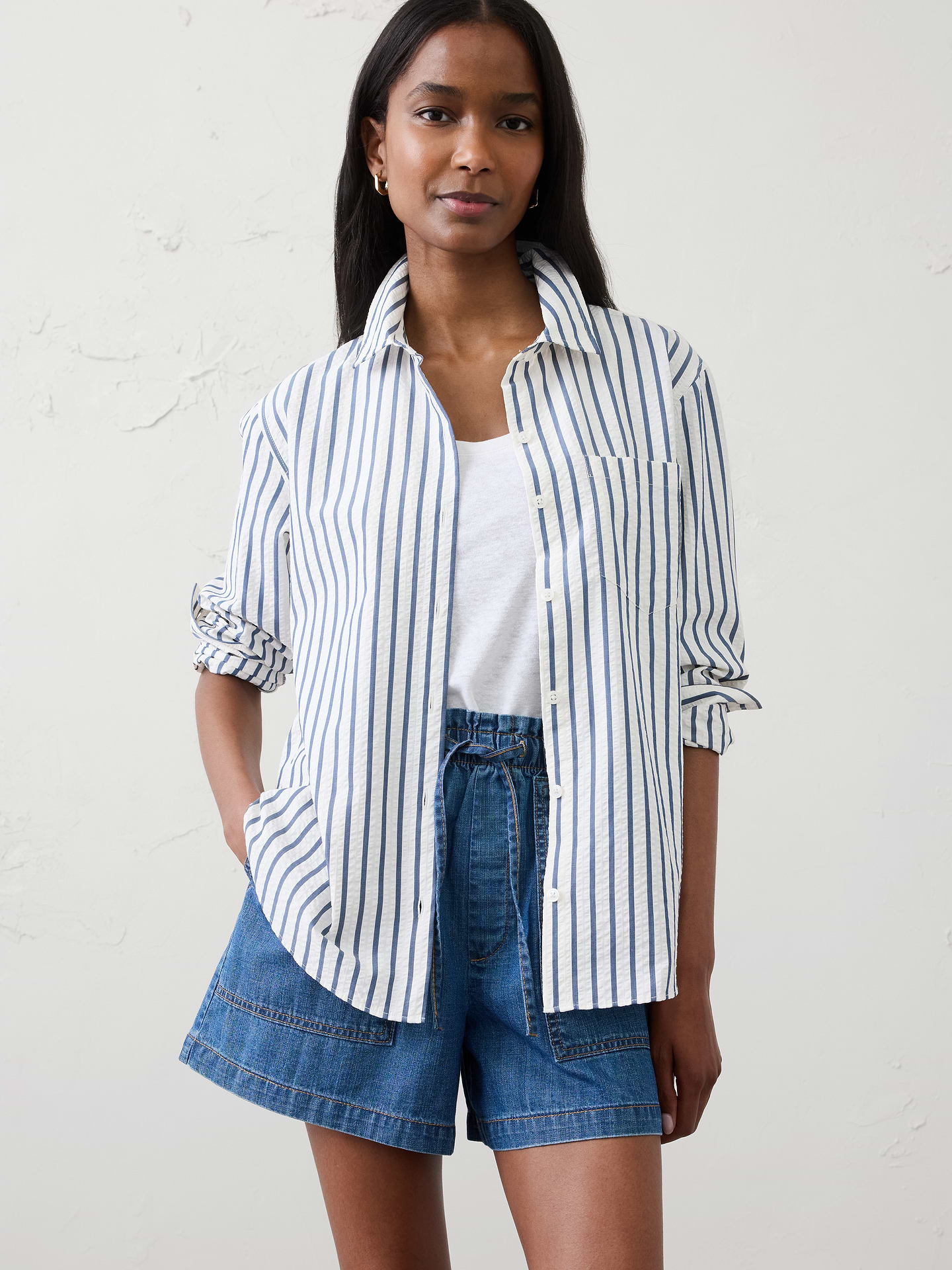 Image number 1 showing, Seersucker Shirt