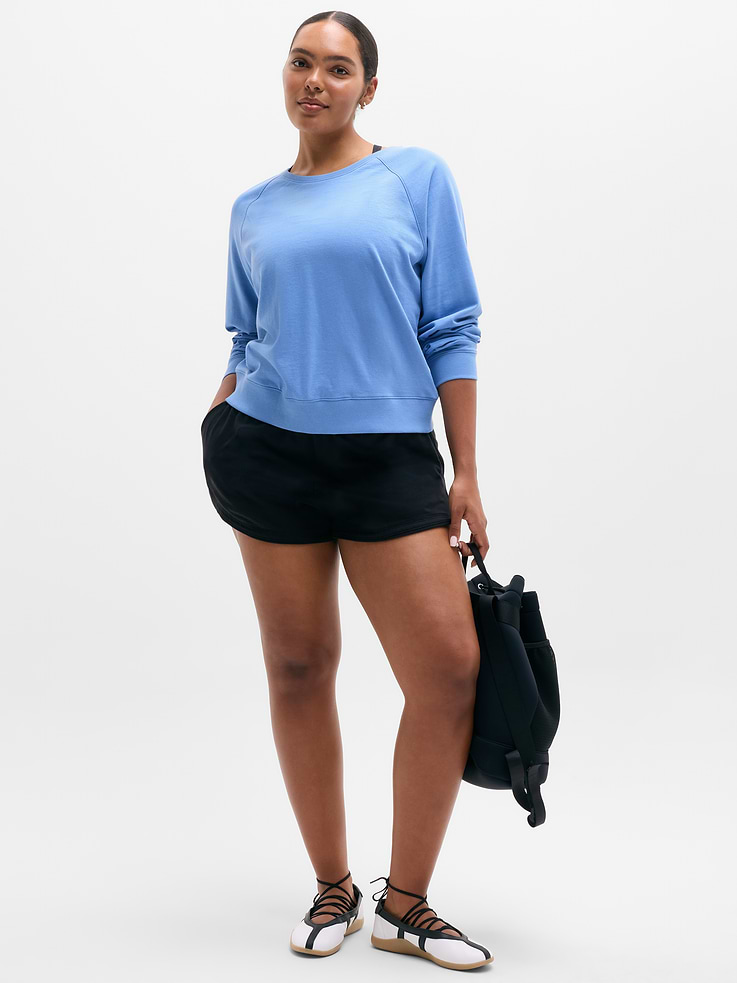 Image number 5 showing, Airy Cotton Terry Crew Sweatshirt
