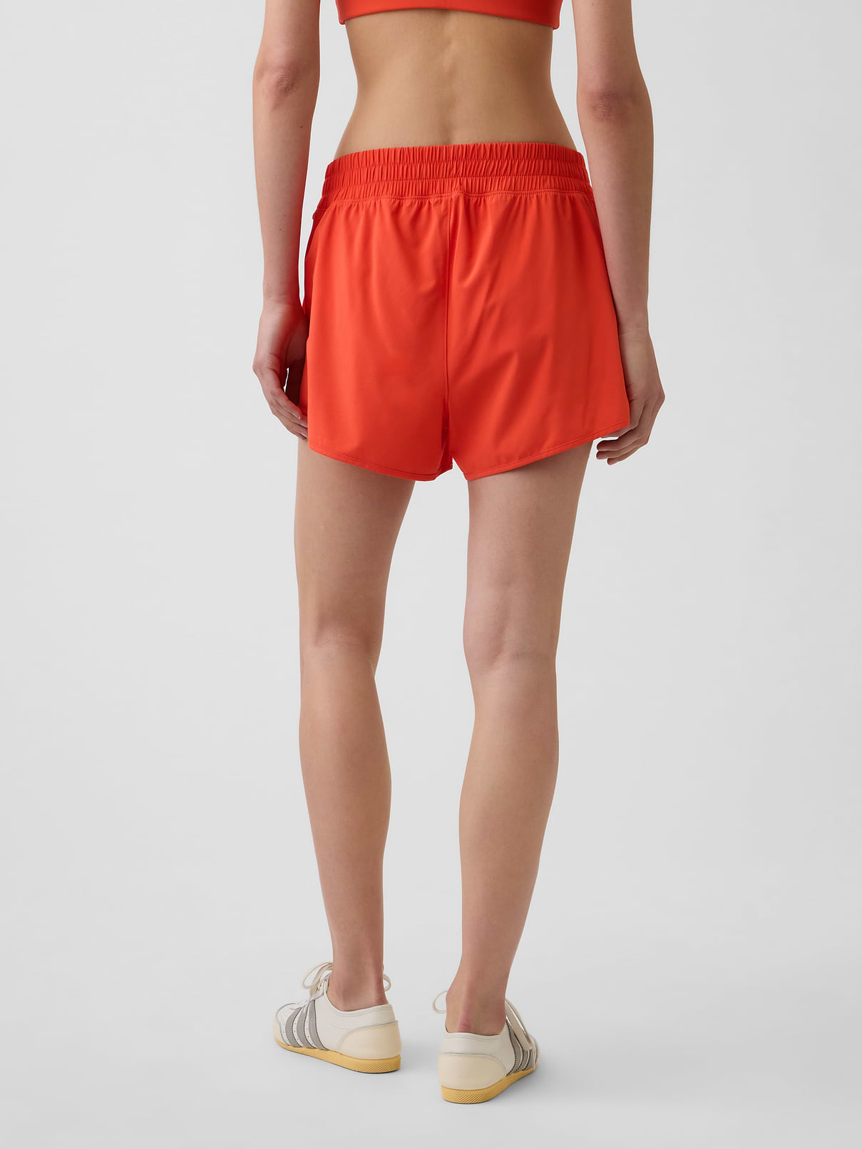 Image number 4 showing, GapFit Tech High Rise Running Shorts