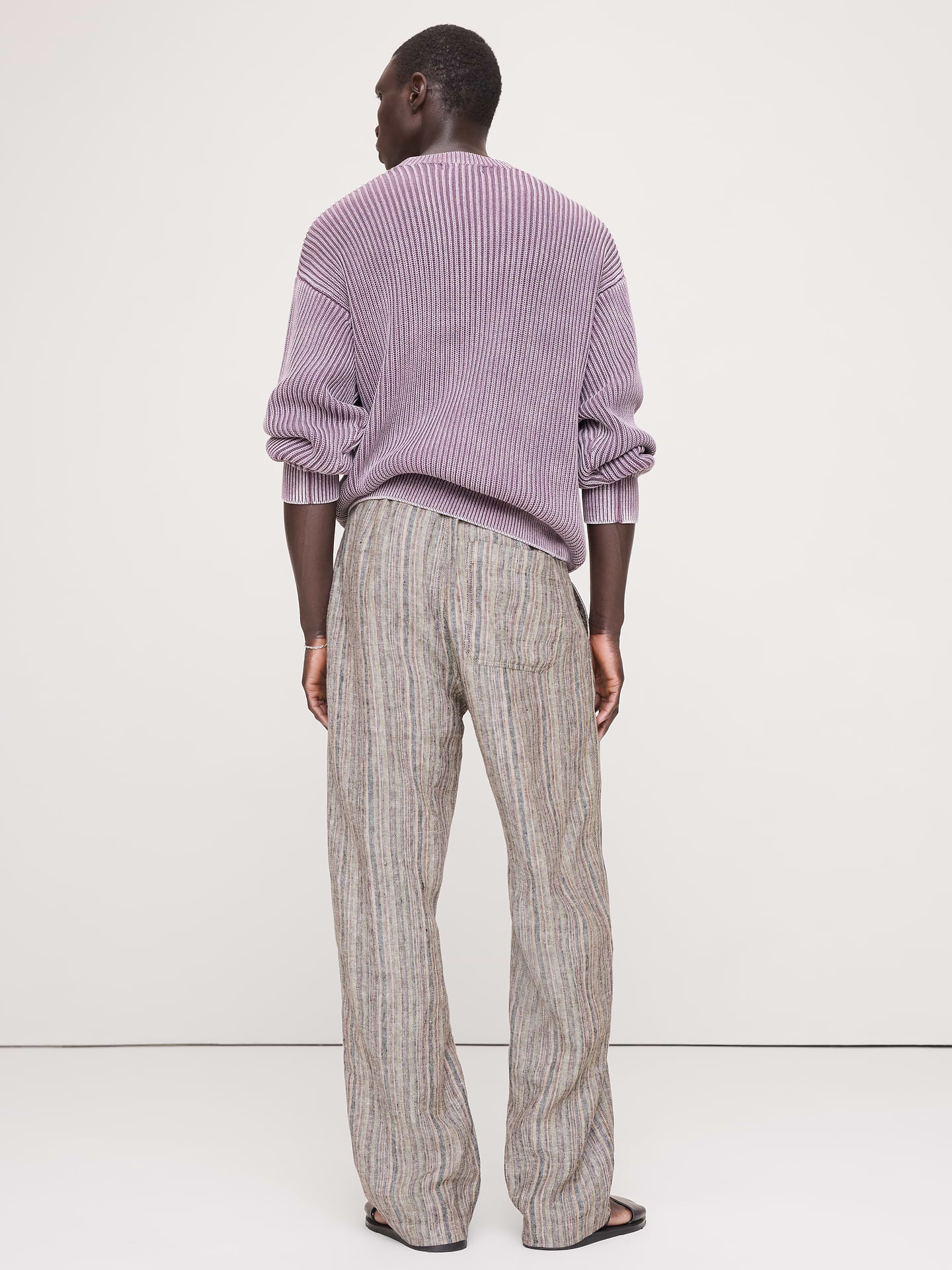 Image number 3 showing, Relaxed Striped Linen Beach Pant
