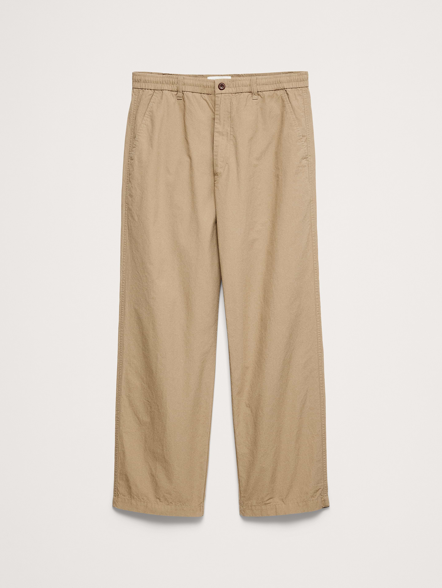 L'image numéro 5 présente Pantalon Escale décontracté en coton à taille extensible