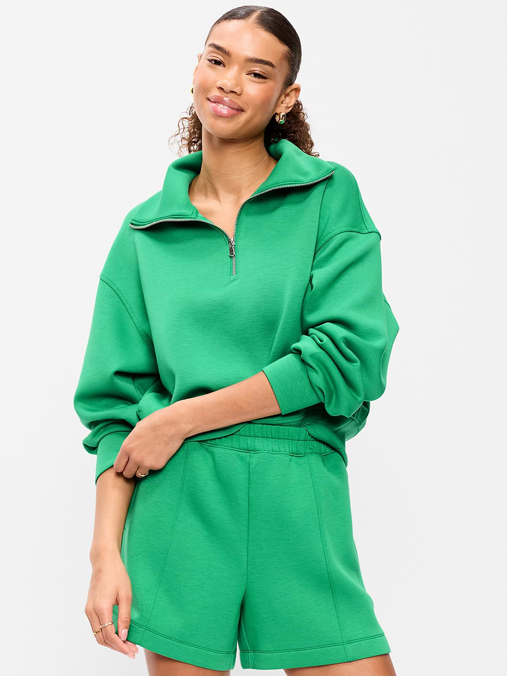 Image number 1 showing, Bounce Fleece Half-Zip Pullover Sweatshirt