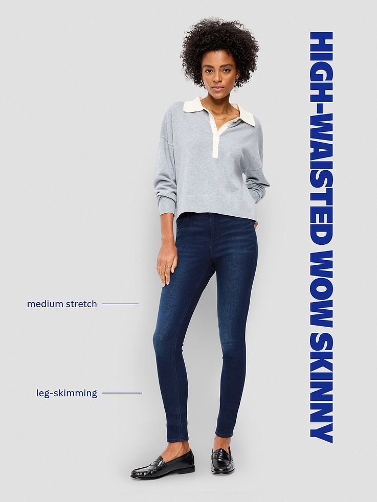 Image number 10 showing, High-Waisted Wow Super-Skinny Jeans