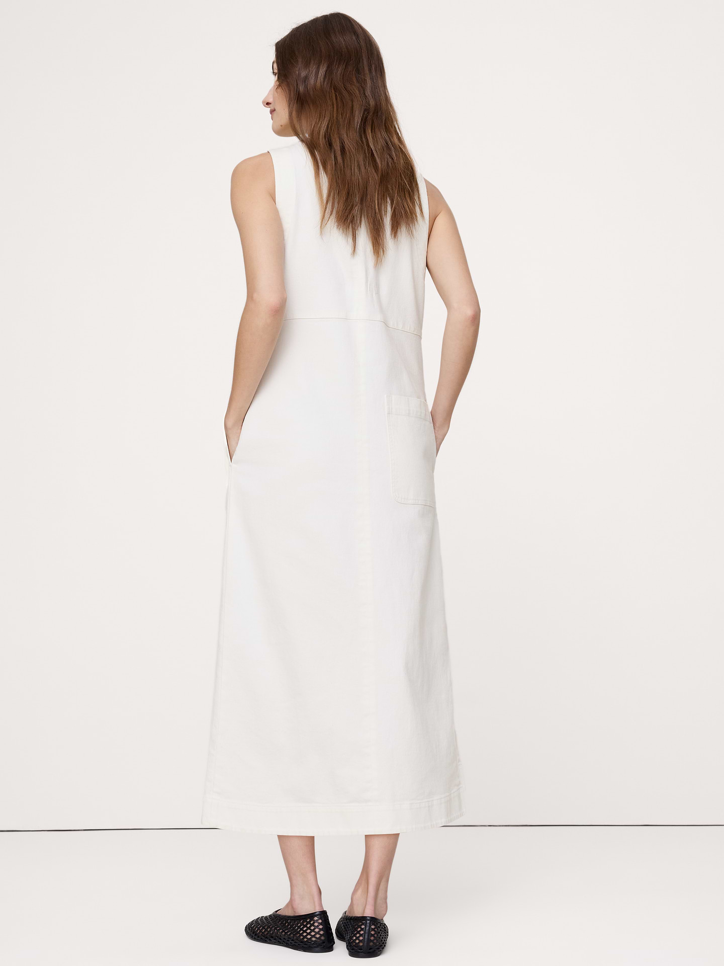 Image number 5 showing, Denim Shift Midi Dress