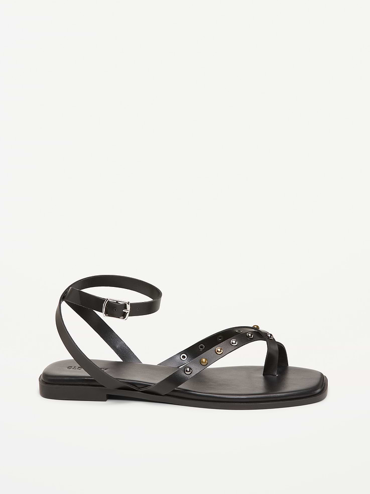 Image number 3 showing, Studded Toe-Strap Sandals