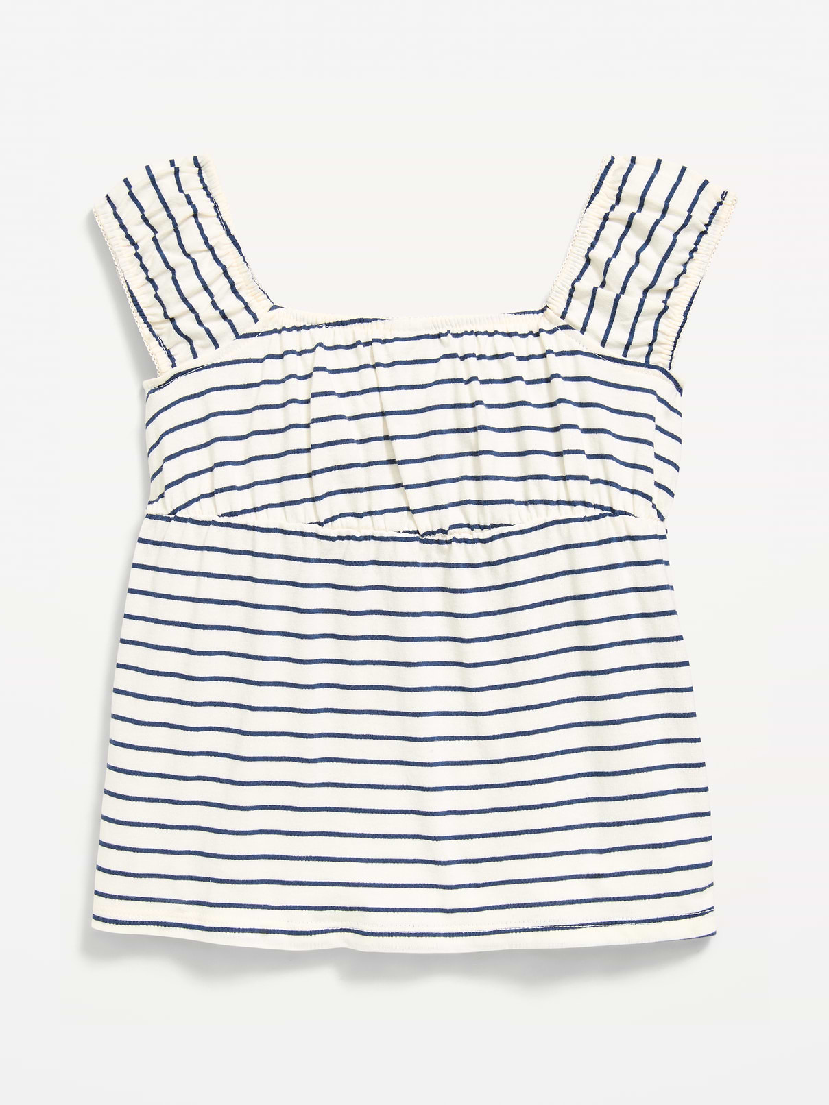 Image number 3 showing, Printed Short-Sleeve Scallop-Trim Top for Girls