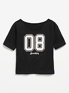 Image number 1 showing, Off-Shoulder Graphic T-Shirt for Girls